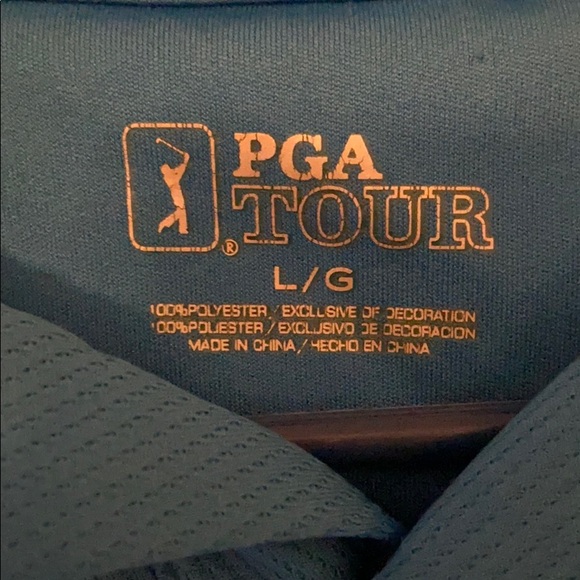 Blue PGA golf Polo - Picture 2 of 2